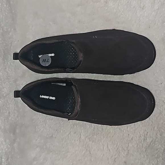 LANDS END YOUTH/ADOLESCENT UNISEX WEATHER MOC SLIP ON SHOES SIZE 7 M - Picture 5 of 11